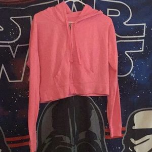 Pink crop jacket